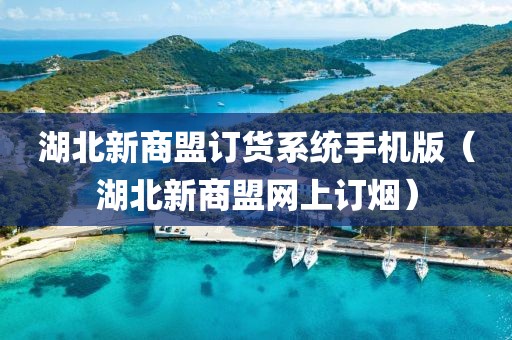 湖北新商盟订货系统手机版（湖北新商盟网上订烟）